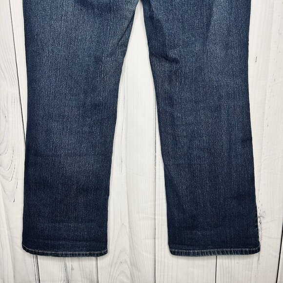 Cato Flared Leg Jeans High Rise Blue Denim Pockets Stretch Size 16 (36 x 31) - Picture 7 of 9